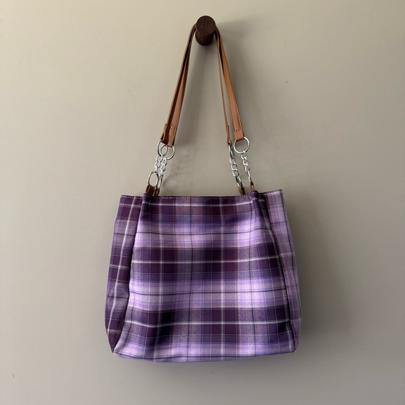 Matilda Jane Purple Plaid Women's Bag - Picture 2 of 7
